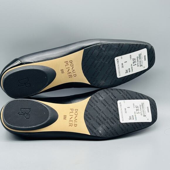 Donald Pliner Shoes Womens 8 Loafer Flats Patent Leather Comfort Work Doris - Picture 10 of 13